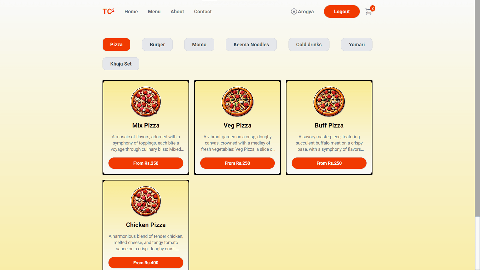 Food Ordering App